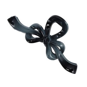 Fashion Gradient Color Bow Hair Clips Gray